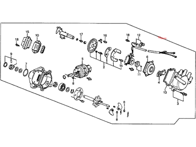 Honda 30100-PC7-662 Distributor Assembly (Td-13K) (Tec)