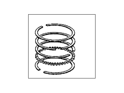 Honda 13011-PC6-004 Ring Set, Piston (Std) (Riken)