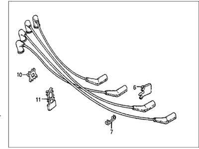 Honda 32722-PC7-661 Wire, High/T