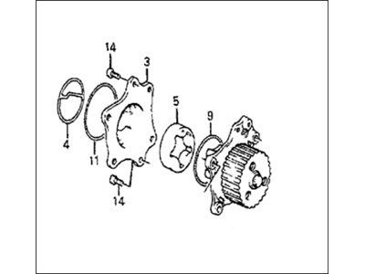 Honda 15100-PH1-003 Pump Assembly, Oil