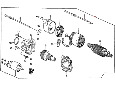 Honda 06314-PC6-305RM Starter Motor Assembly (Reman)