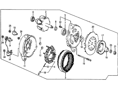 Honda 31100-PC6-004RM Alternator Assembly (Cka29) (Denso)