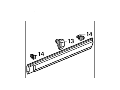 Honda 75323-SM4-A11 Protector, L. RR. Door