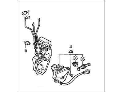 Honda 72110-SM4-902 Lock Assembly, Right Front Power Door