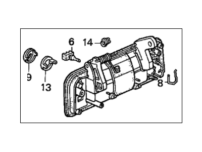 Honda 72180-SM4-J01 Handle Assembly, Left Front (Outer)