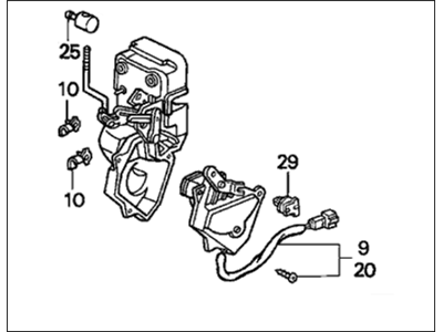 Honda 72610-SM4-J02 Lock Assembly, Right Rear Power Door