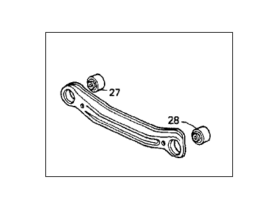 Honda 52360-SM4-A00 Arm B, Left Rear (Lower)