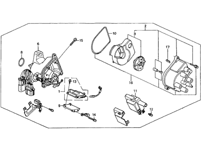 Honda 30100-PT3-A72 Distributor Assembly (Td-34U) (Tec)