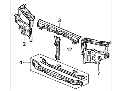 Honda 60400-SV4-V81ZZ Bulkhead, Front