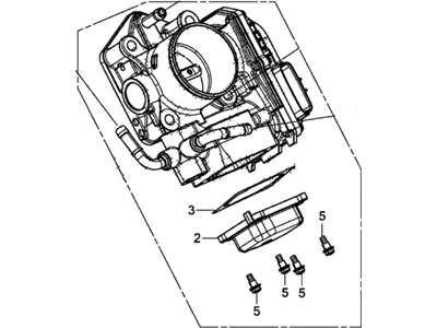 Acura 16400-RW0-A01 Throttle Body, Electronic Control (Gme7A)