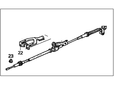 Honda 54315-S04-A81 Wire, Control