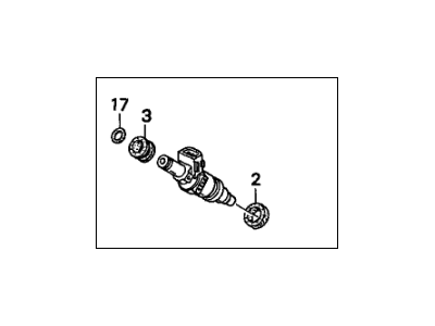 Honda 06164-P2A-000 Injector Set, Fuel