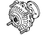 OEM 1999 Honda Passport Clutch, Cooling Fan - 8-97172-200-2