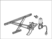 OEM 1987 Honda Accord Regulator Assembly, Right Front Door Power - 72210-SE3-A02
