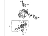 OEM 1994 Honda Civic Body Assembly, Throttle (Gr01A) - 16400-P06-A01