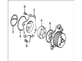 OEM 1985 Honda Prelude Pump Assembly, Oil - 15100-PD6-000