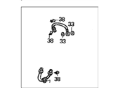 OEM Acura Hose Set, Rear Brake (Dot Nni - Canada -) - 01466-SY8-000