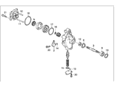 OEM 1996 Honda Civic del Sol Pump Sub-Assembly, Power Steering - 56110-P02-020