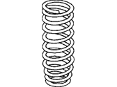 OEM 1994 Honda Civic del Sol Spring, Rear (Mitsubishi) - 52441-SR3-902