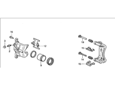 OEM 1995 Honda Odyssey Caliper Sub-Assembly, Right Front - 45018-SM5-000