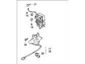 OEM 1997 Honda Odyssey Lock Assembly, Right Rear Door - 72610-SX0-003