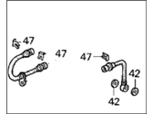 OEM 2000 Honda Odyssey Hose Set, Rear Brake - 01466-SX0-000