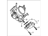 OEM 2004 Honda Accord Throttle Body Assembly - 16400-RAA-A63