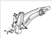 OEM 1988 Honda CRX Arm, Left Rear Trailing (Drum) - 52371-SH3-A18