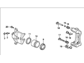 OEM 1993 Honda Prelude Caliper, Right Front (Reman) - 06452-SS0-505RM