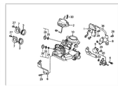 OEM 1991 Honda Civic Throttle Body Sub-Assembly, Set - 06164-PM5-A02