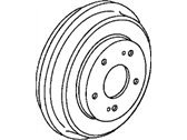 OEM Honda Civic Drum, Rear Brake - 42610-TR0-A00