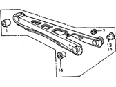 OEM 1987 Honda Prelude Arm, Left Rear (Lower) - 52360-SB0-621