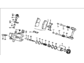OEM 1985 Honda Civic Caliper Assembly, Right Rear (Tokiko) - 43210-SB0-983