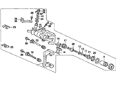 OEM 1998 Acura TL Caliper Sub-Assembly, Left Rear (Reman) - 06433-SV5-505RM