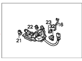 OEM 1994 Honda Accord Lock Assembly, Tailgate - 74800-SV5-A01