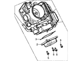 OEM 2013 Acura ILX Throttle Body, Electronic Control (Gme7A) - 16400-RW0-A01