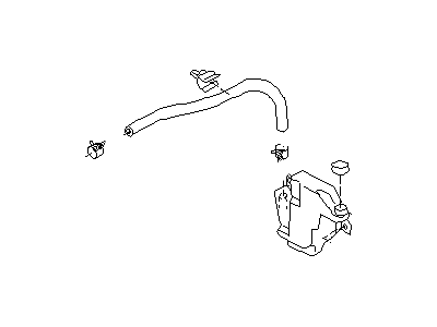 Infiniti 21710-10Y00 Radiator Reservoir Tank Assembly