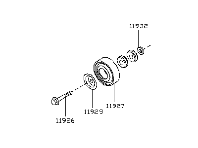 Infiniti 11925-1CA0A Pulley Assy-Idler, Compressor