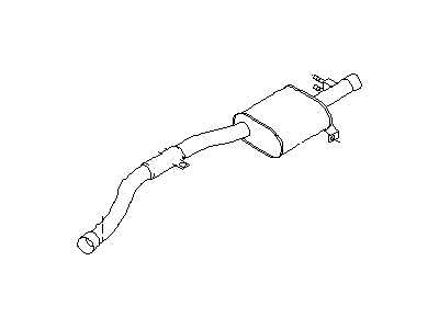 Infiniti 20300-6P100 Exhaust Sub Muffler Assembly