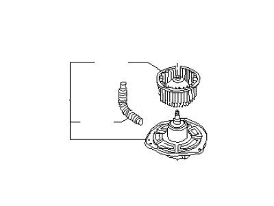 Infiniti 27220-62J60 Motor & Fan Assy-Blower