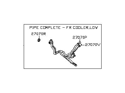 Infiniti 92450-3JB0A Pipe-Front Cooler, Low