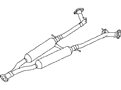 Infiniti 20300-EG000 Exhaust Sub Muffler Assembly