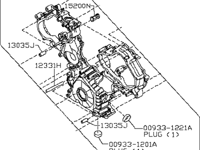 Infiniti 13500-1LA0A Cover Assy-Front