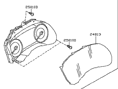 Infiniti 24810-5NA0A Instrument Combination Meter Assembly