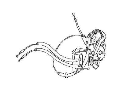 Infiniti 80501-3JA0A Front Door Lock & Remote Control Assembly, Left