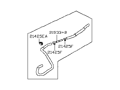 Infiniti 21631-3JA1E Hose - Auto Transmission Oil Cooler