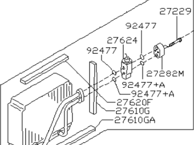 Infiniti 27280-7J201 Evaporator Assy-Cooler