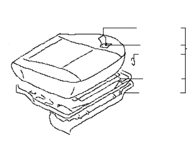 Infiniti 87300-6P613 Cushion Assy-Front Seat