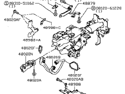 Infiniti 48810-4HA1A Column Assy-Steering, Upper