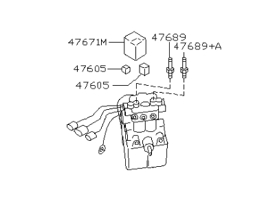 Infiniti 47600-F6600 Actuator Assy-Anti Skid